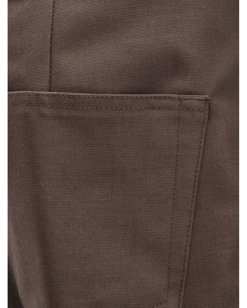 Rick Owens Brown Geth Recycled Material Trousers for men