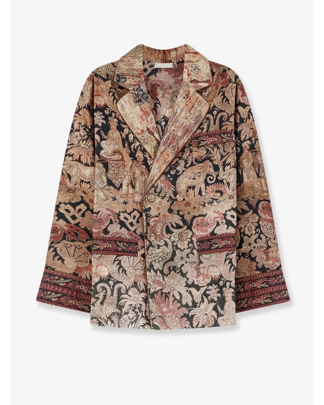 Pierre Louis Mascia Brown Silk Blazer