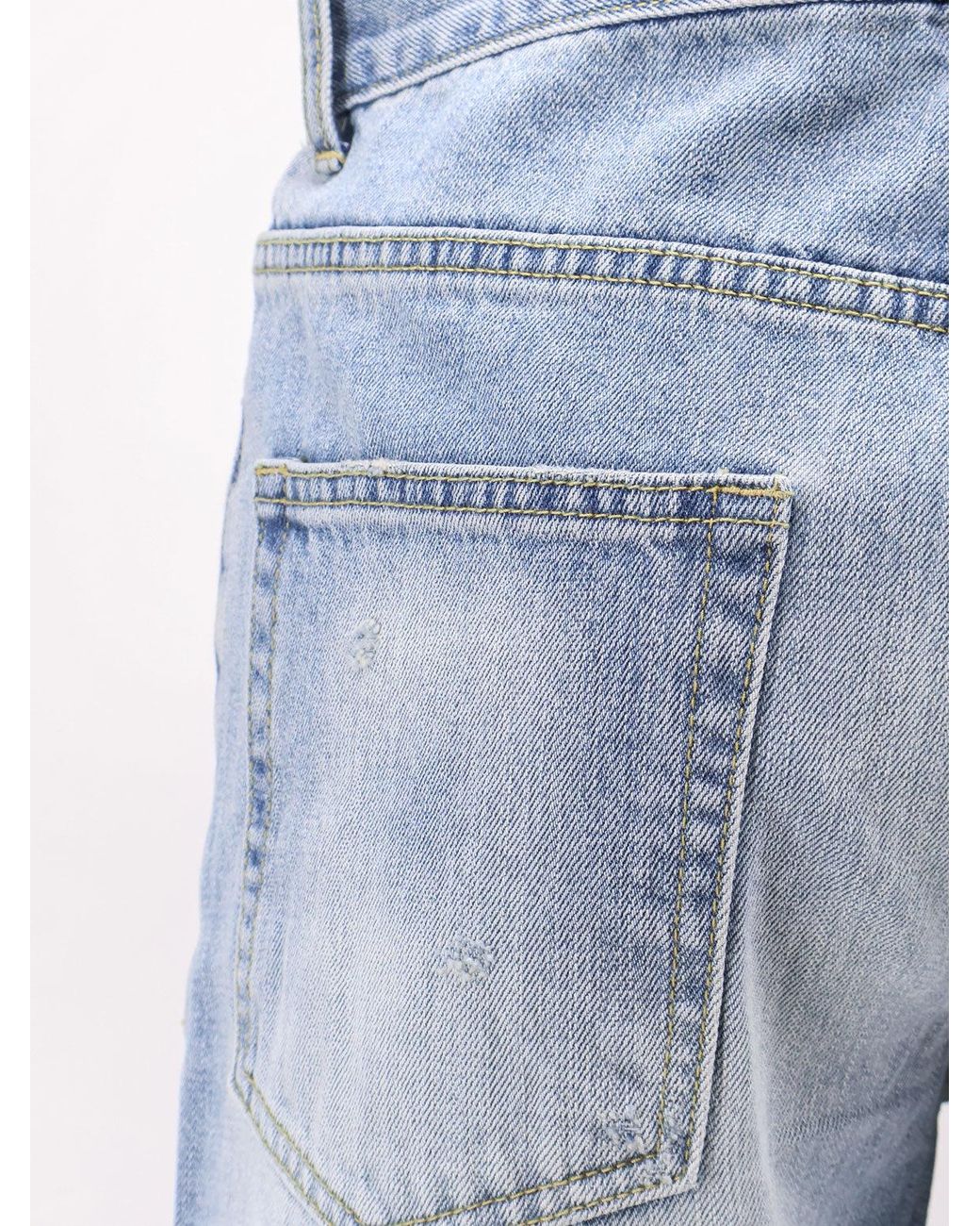 TONYWACK Blue Straight Fit Cotton Jeans for men