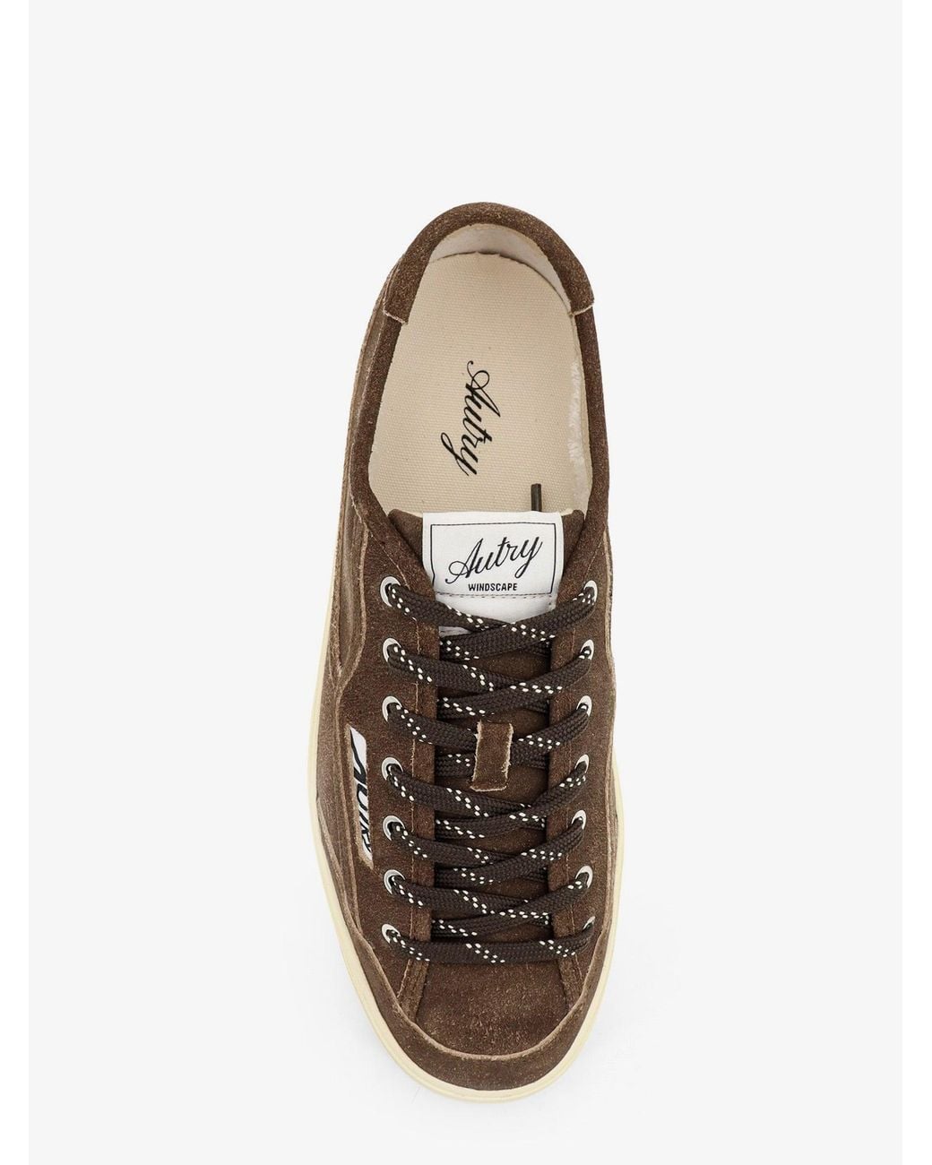 Autry Brown Windscape Suede Sneakers With Logo for men