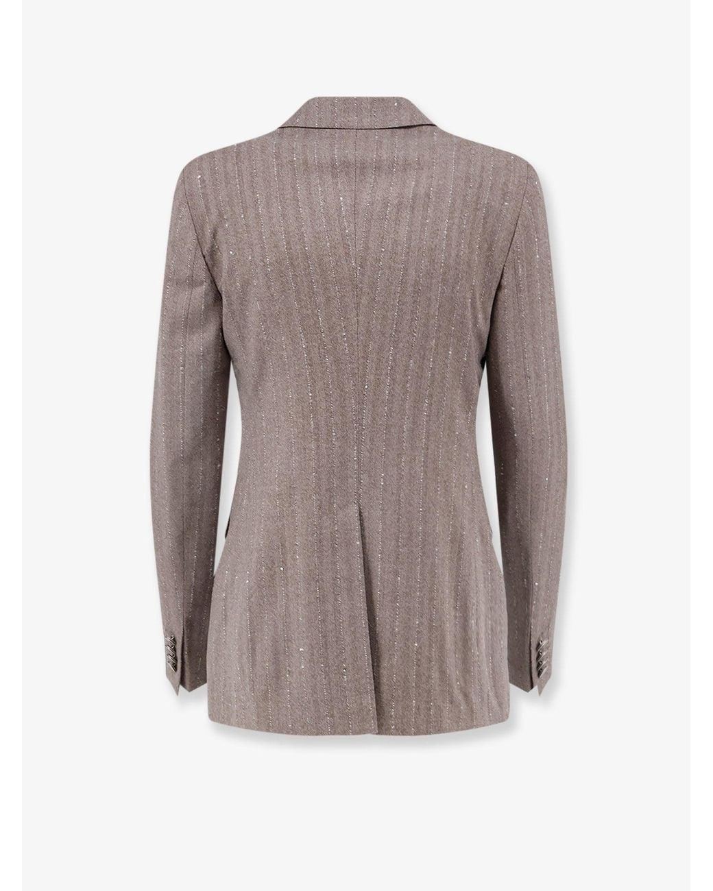 Tagliatore Gray Parigi Double-Breasted Virgin Wool Tailleur