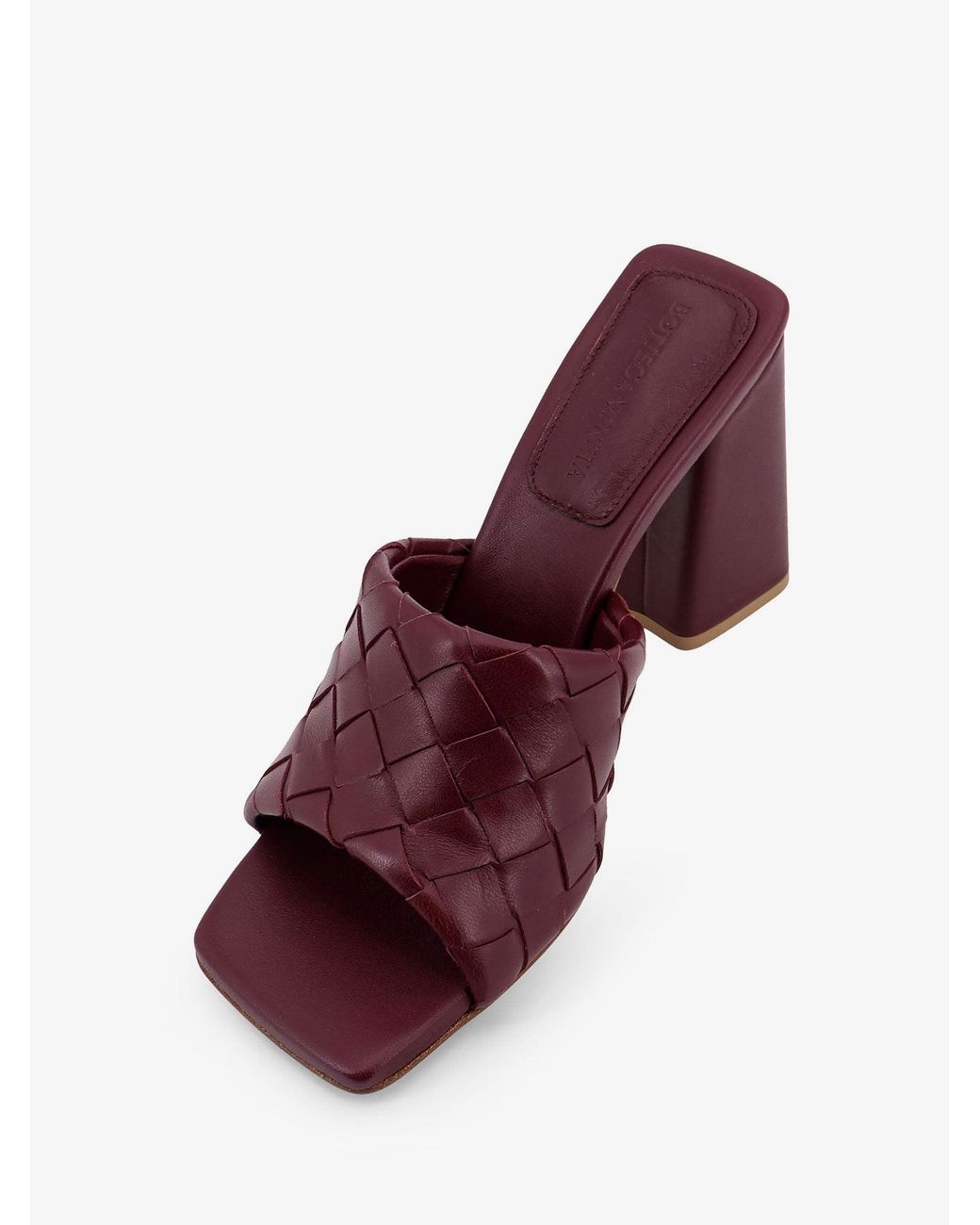 Bottega Veneta Purple Parco Leather Sandals