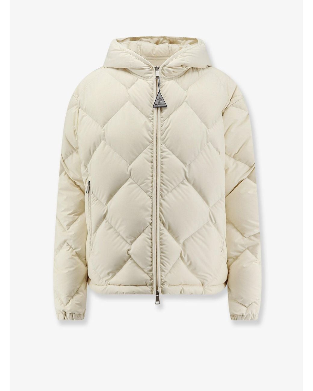 Moncler White Arvouinne Quilted Recycled Nylon Down Jacket
