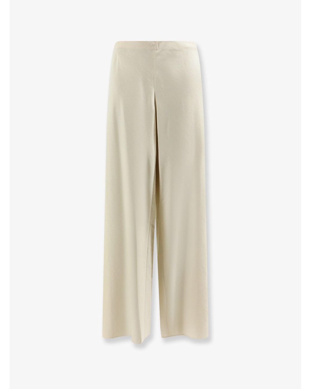 Vince Natural Trousers Wide-Leg Satin