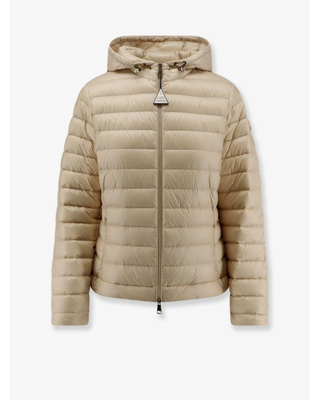 Moncler Natural Igelhood Recycled Longue Saison Short Down Jacket