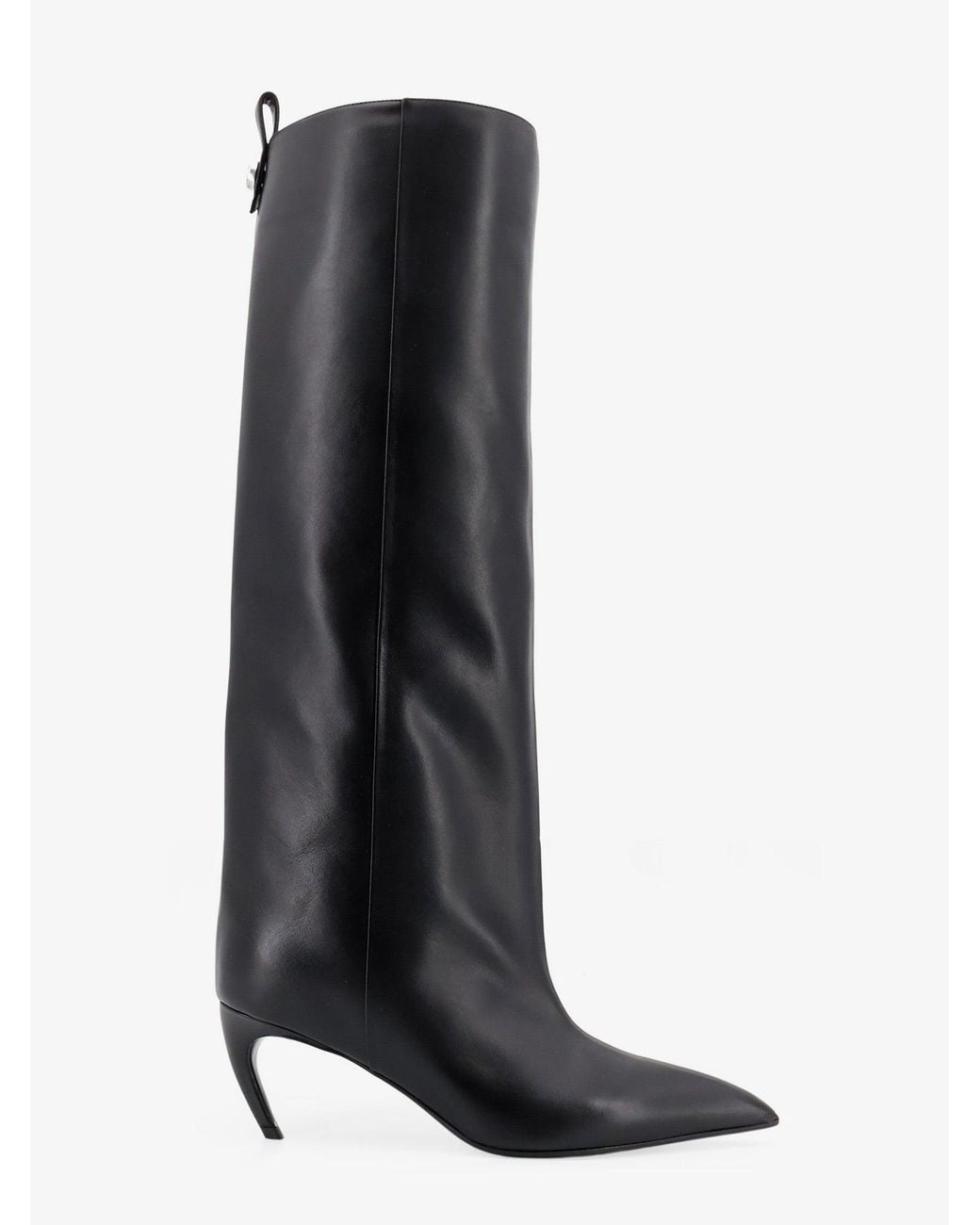 The Attico Black Lea Leather Boots
