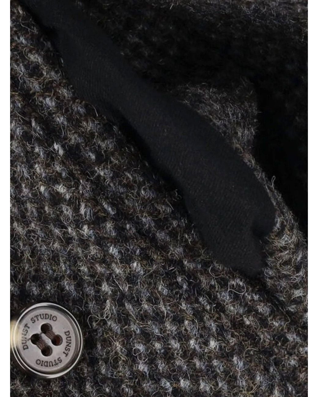 DUNST Black Harrington Wool And Alpaca Jacket