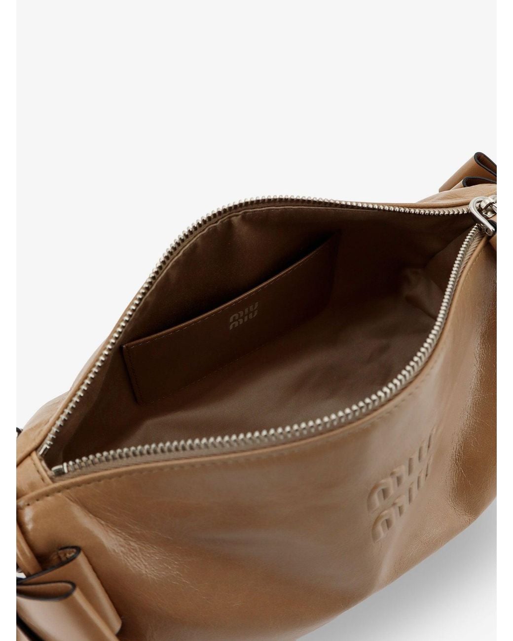 Miu Miu Brown Leather Shoulder Bag