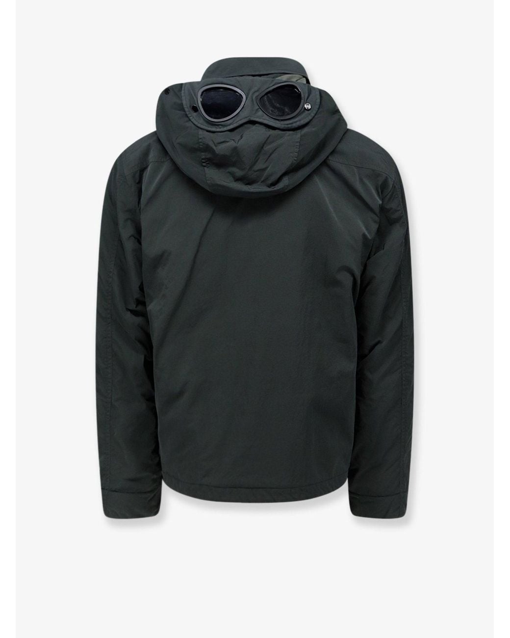 C P Company Black C.P.Company Heavy Chrome-R Goggle Jacket for men
