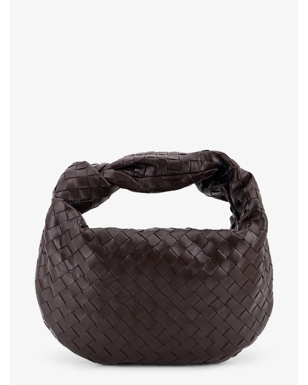 Bottega Veneta Black Jodie Small Leather Handbag With Intrecciato Motif