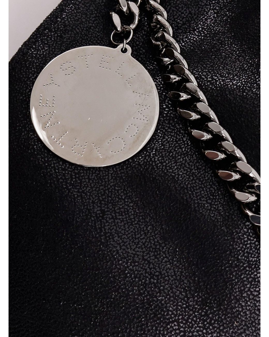 Stella McCartney Black Falabella Shoulder Bag With Metal Drawstring