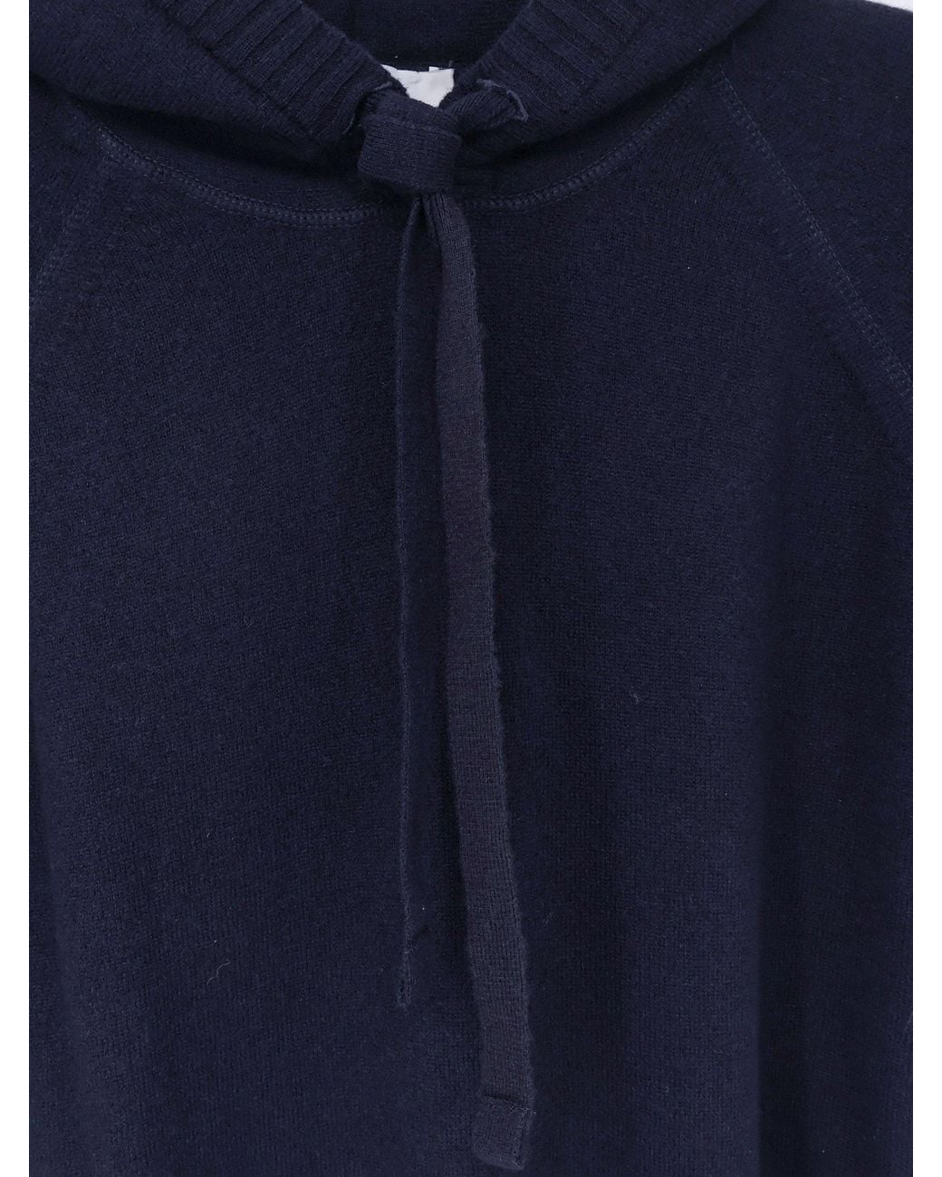 Alpha Studio Blue Wool Hoodie for men