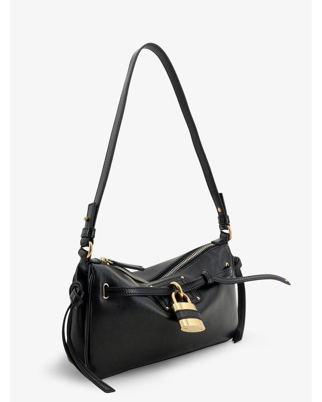 Chloé Black Paddington Sling Leather Shoulder Bag