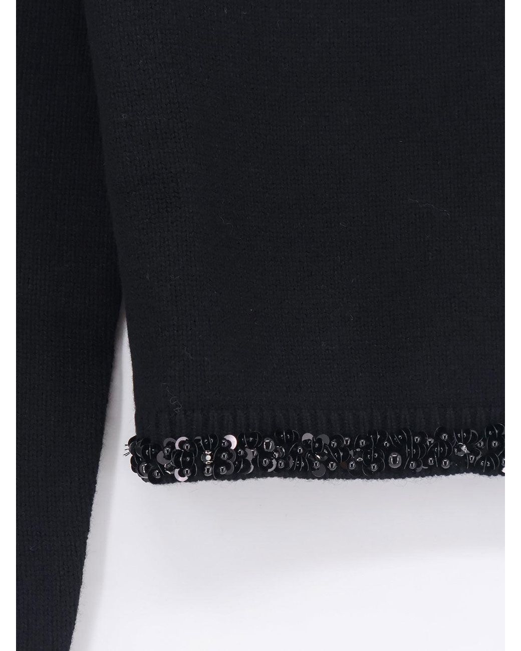 Semicouture Blue Virgin Wool And Cashmere Sweater