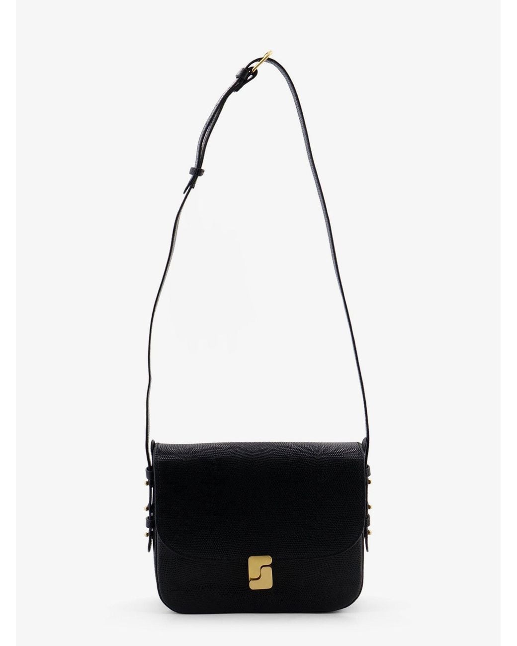 Soeur White Leather Crossbody Bag Bellissima Maxi Shoulder