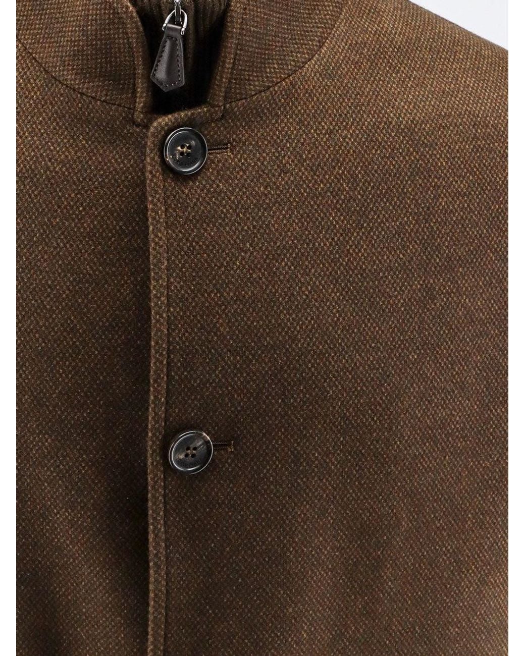Loro Piana Brown Spagna Cashmere Blend Jacket for men