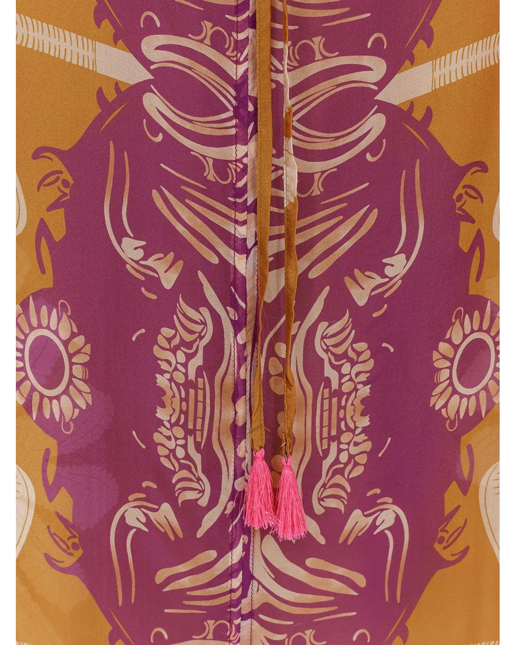 BYE Firenze Pink Palme Viscose And Silk Shirt