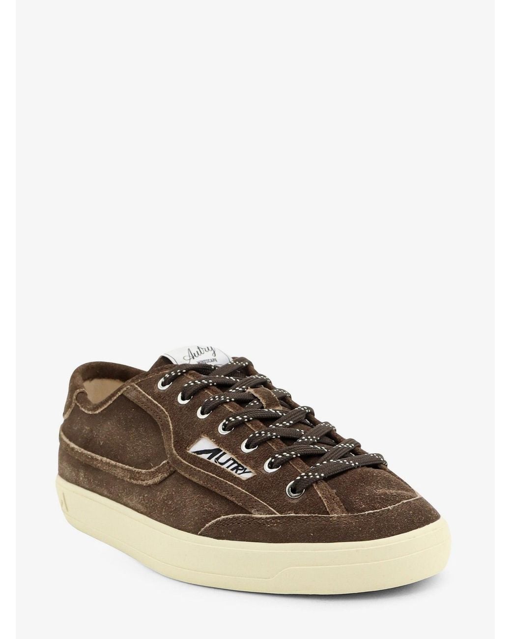 Autry Brown Windscape Suede Sneakers With Logo for men