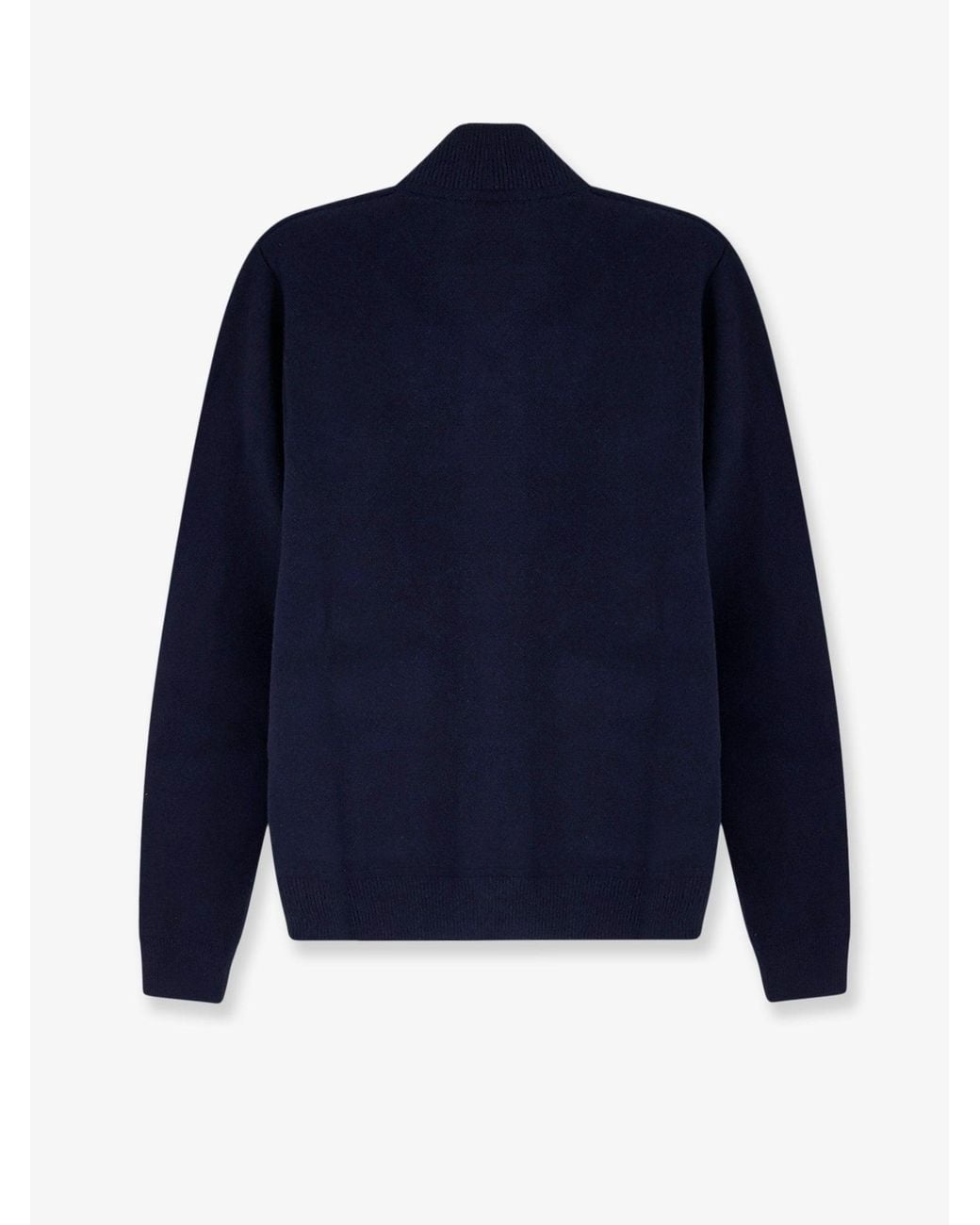 Alpha Studio Blue Wool Blend Cardigan for men