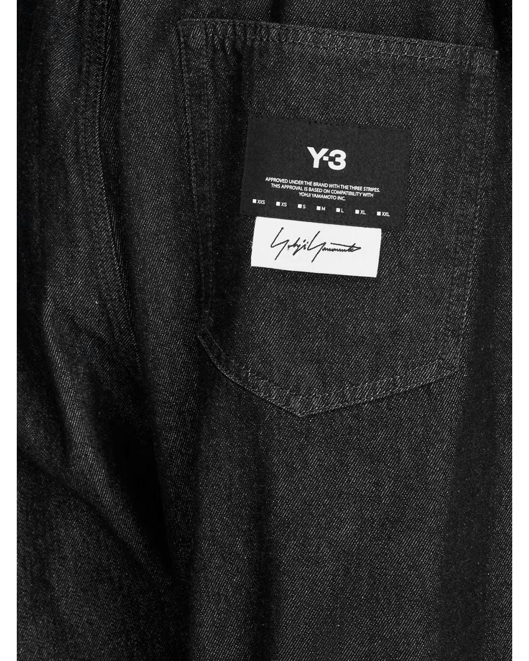 Y-3 Black Denim Trousers for men