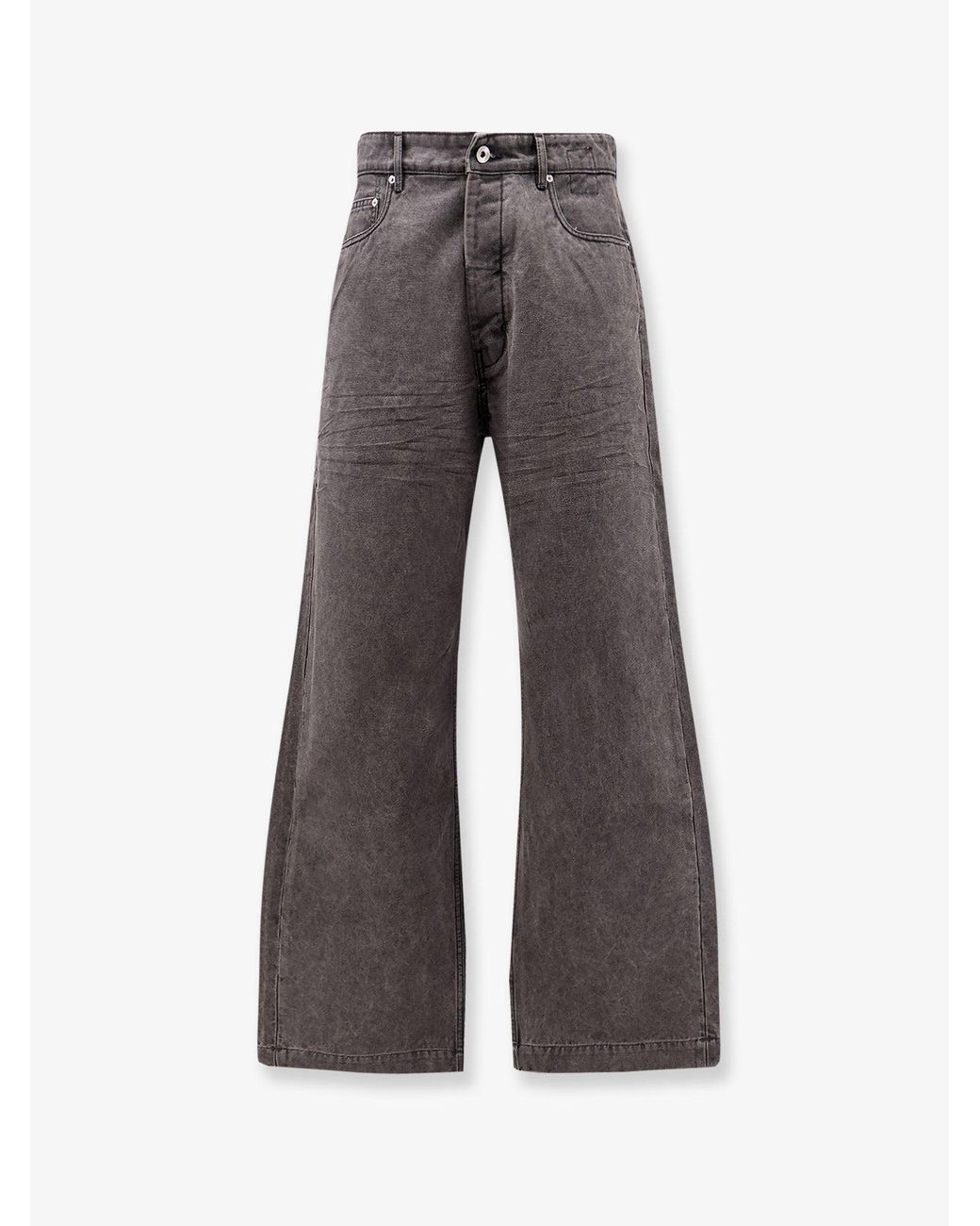 Rick Owens Gray Geth Cotton Jeans for men