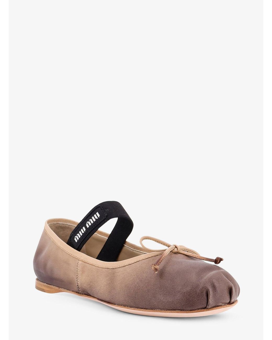 Miu Miu Multicolor Leather Ballerinas