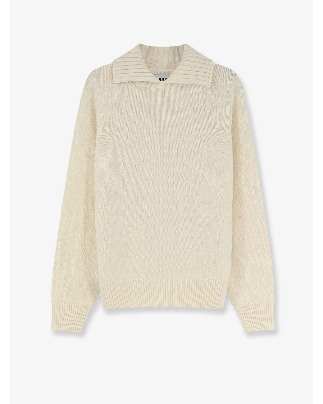 Sebago White Wool Blend Sweater for men