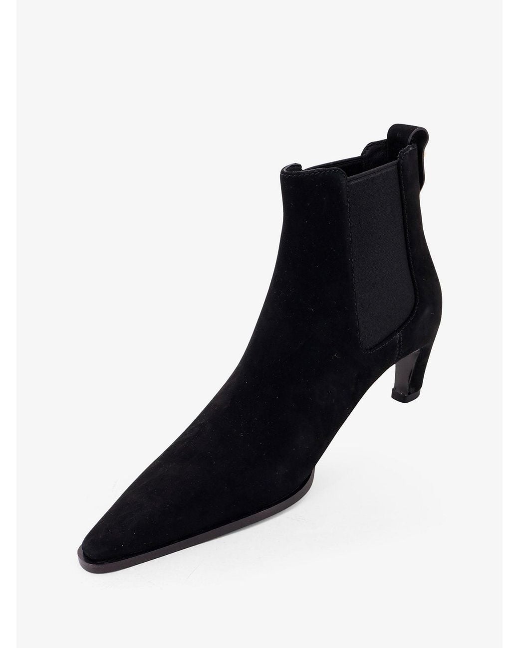 Tory Burch Black Romy Chelsea Leather Ankle Boots