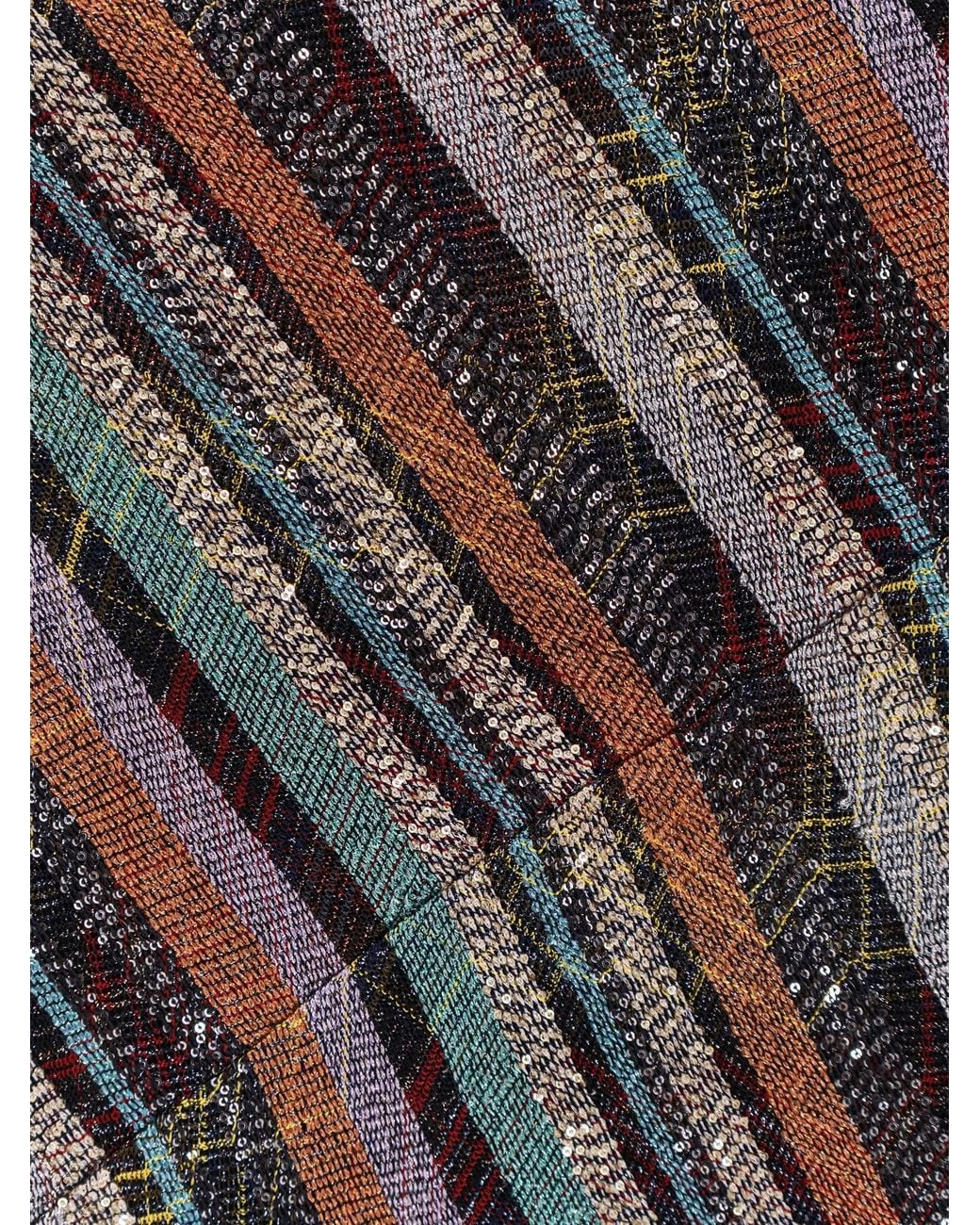 Missoni White Viscose Blend Long Dress With Chevron Pattern