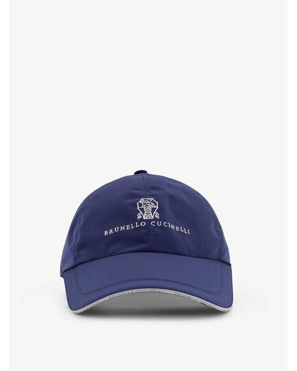Brunello Cucinelli Blue Baseball Hat With Logo for men