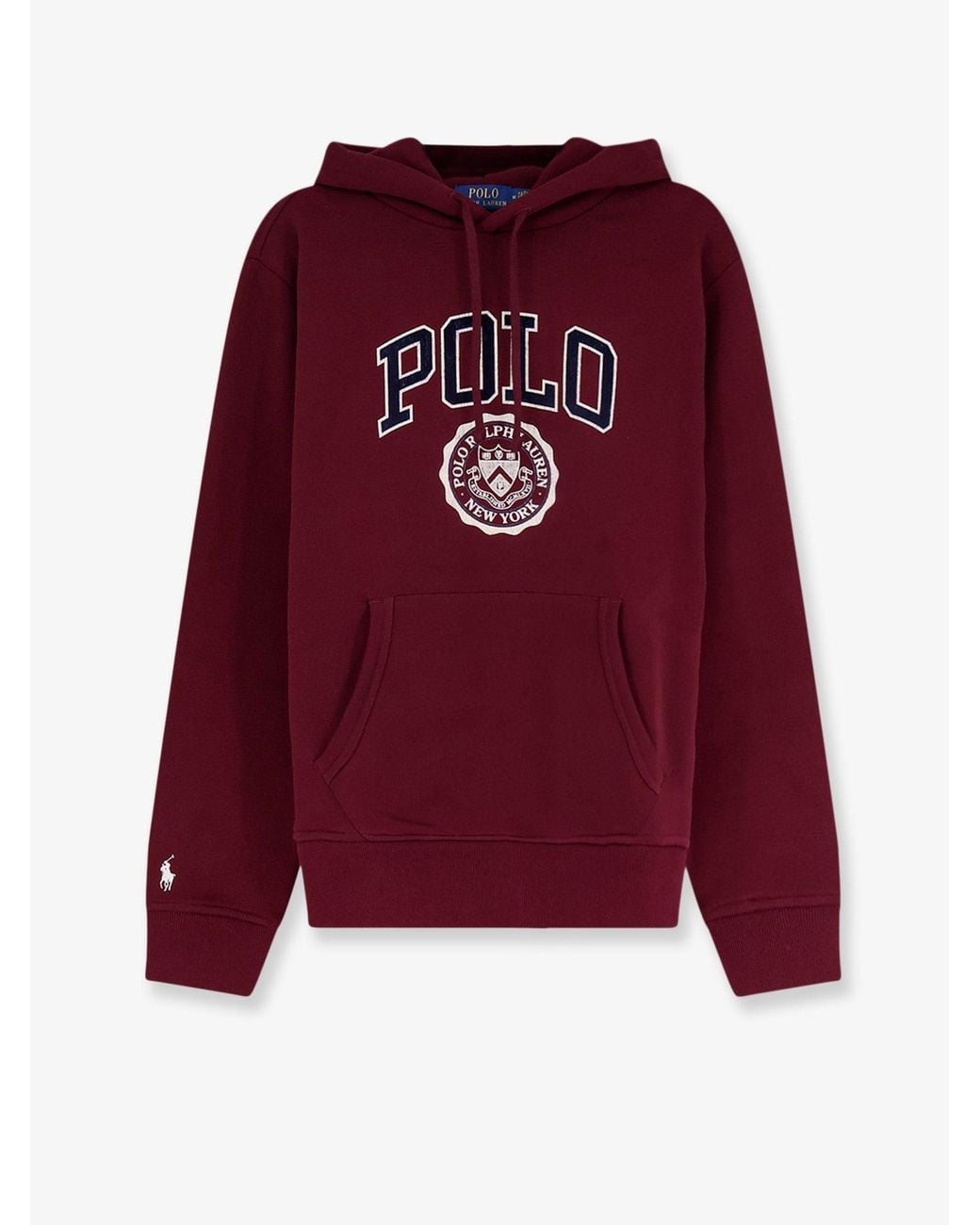 Polo Ralph Lauren Red Cotton Blend Sweatshirt With Logo Print for men