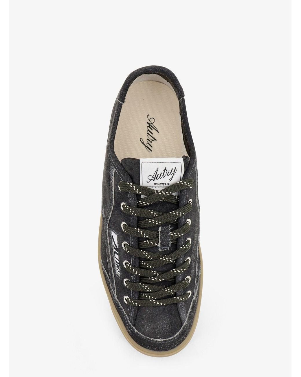 Autry Black Winscape Suede Sneakers With Logo for men