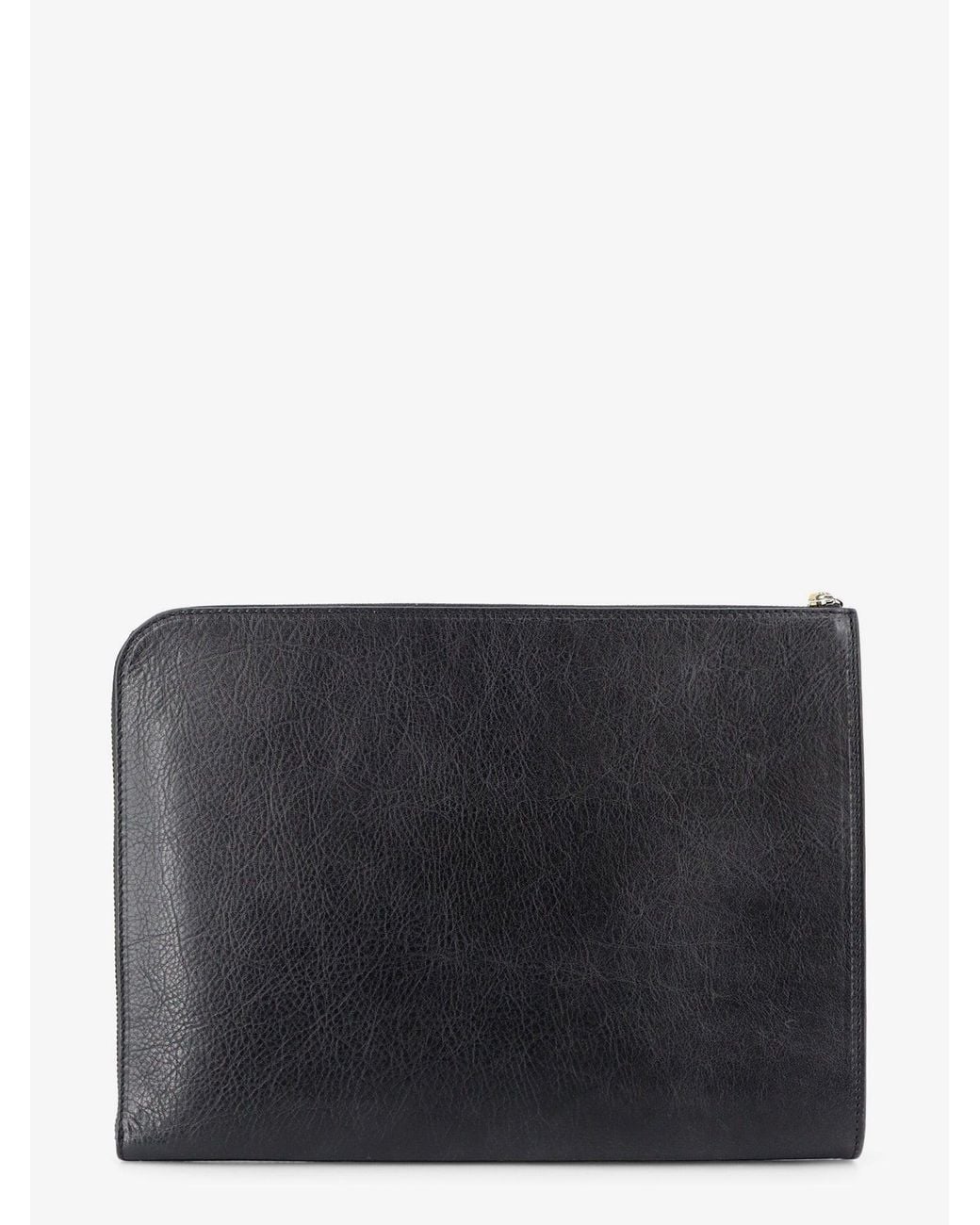 Orciani Black Lagoon Leather Briefcase for men