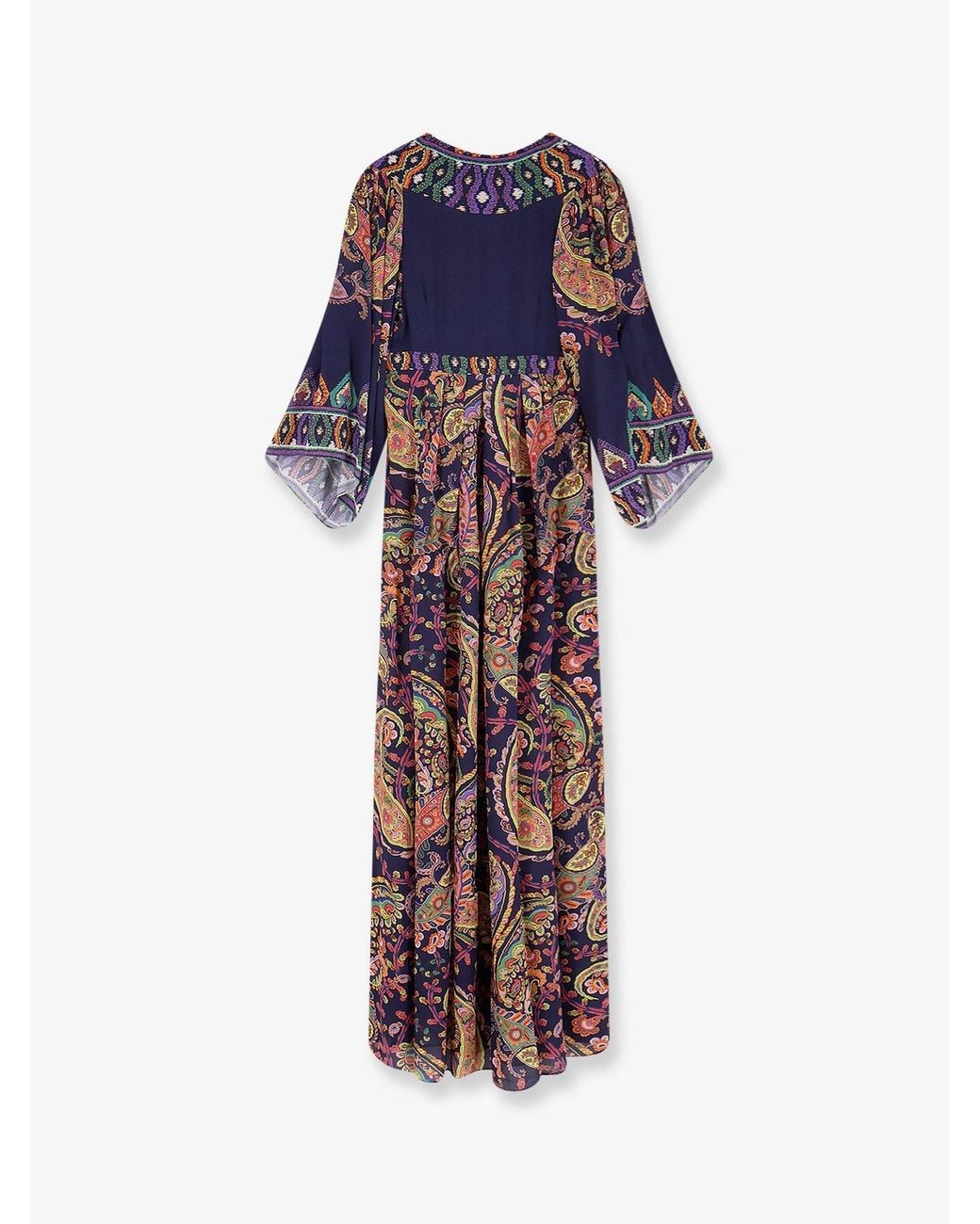 Etro Blue Viscose Long Dress