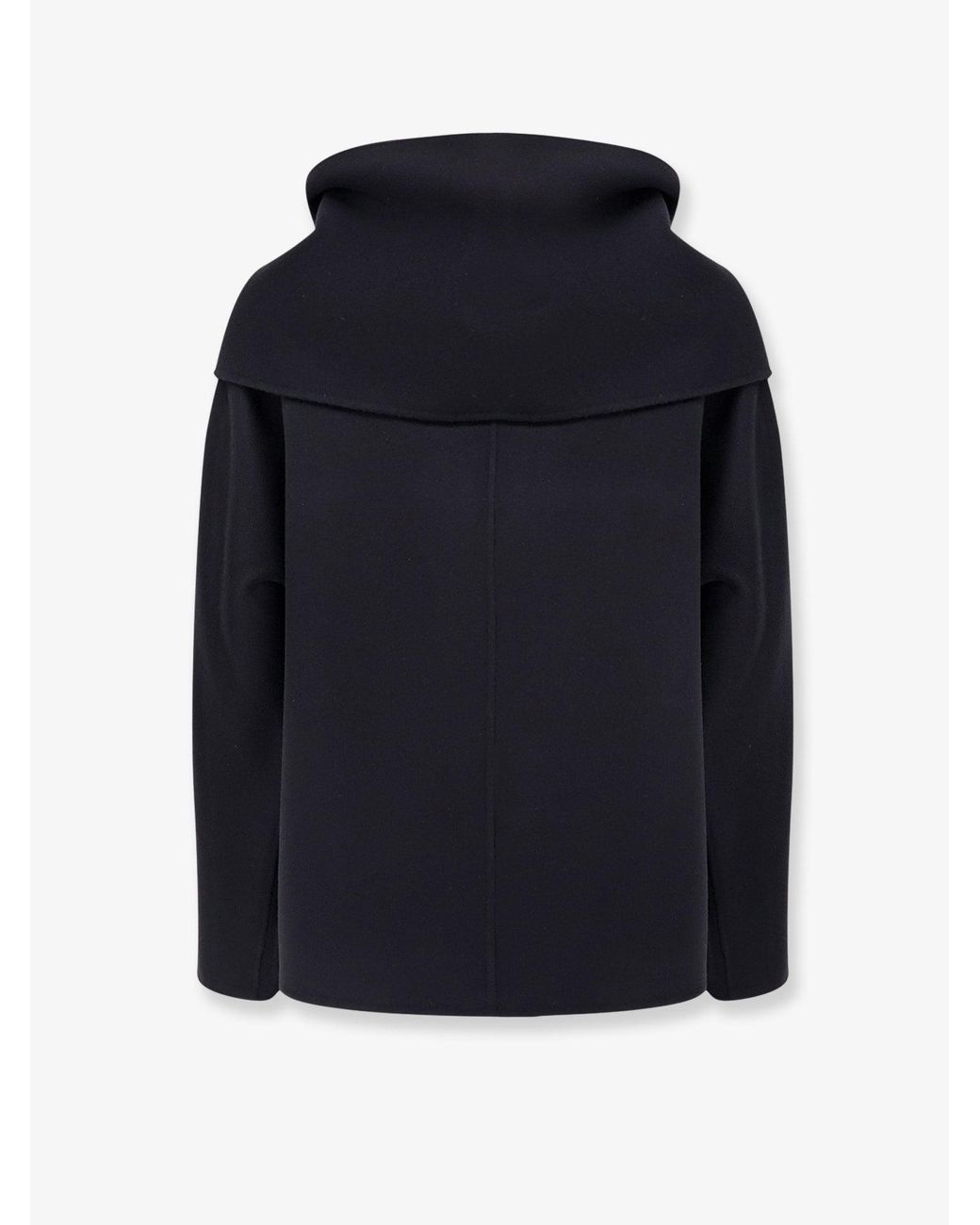 Max Mara Black Smmkate Crop Virgin Wool Jacket