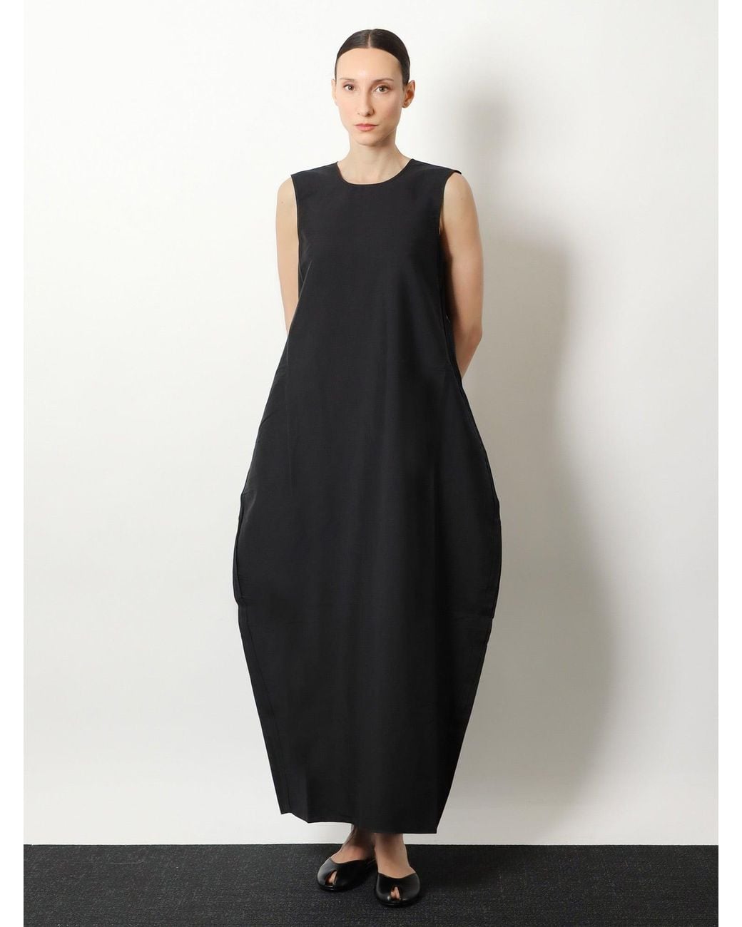 Rohe Blue Hourglass Linen And Silk Blend Long Dress
