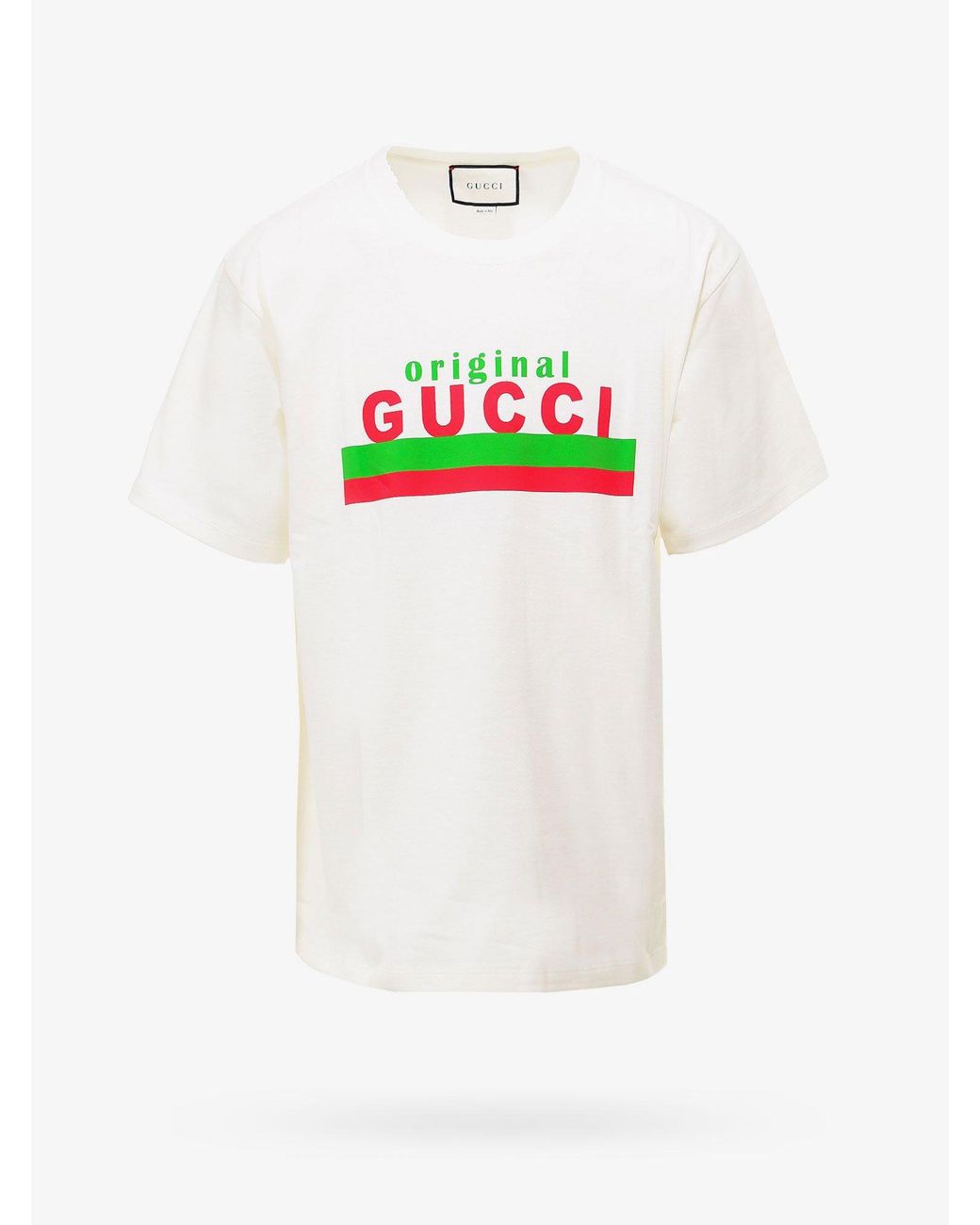 Gucci Cotton T-shirt in White for Men - Lyst