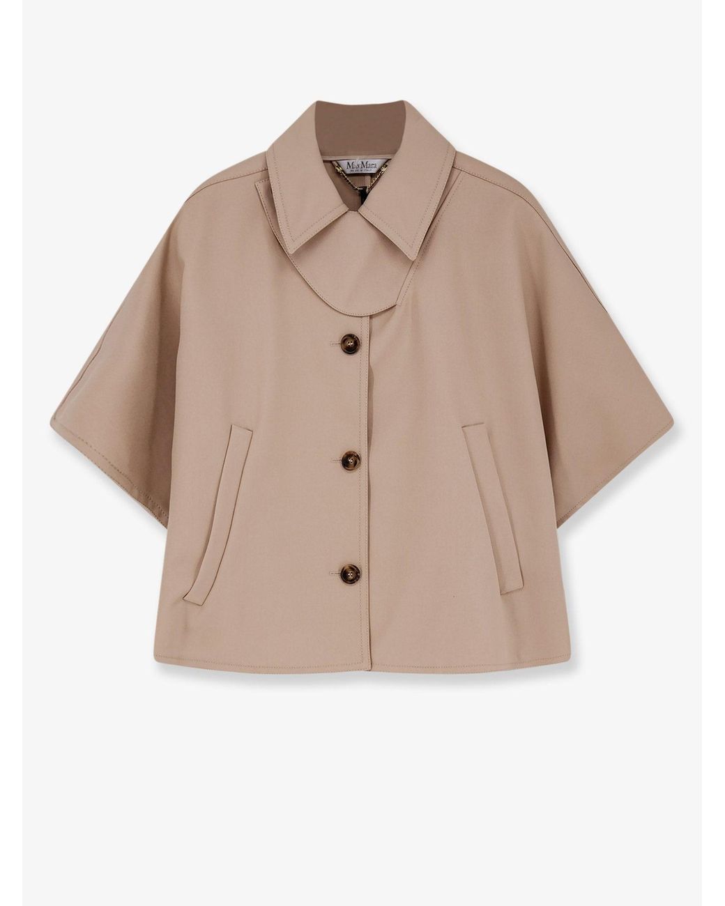 Max Mara Natural Mxapaggio Cotton Cape