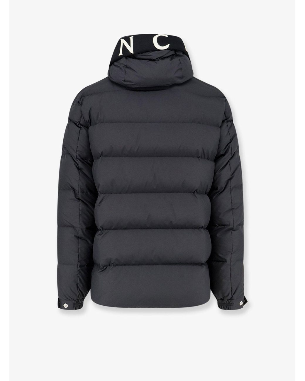 Moncler Black Orvelle Nylon Down Jacket With Rubberized Logo Detail for men
