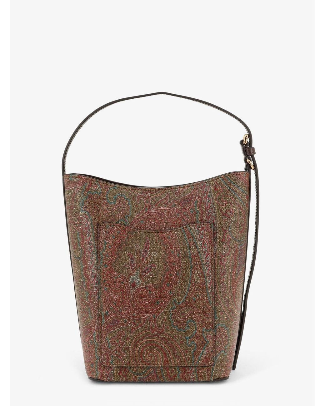 Etro Brown Essential Paisley Jacquard Handbag