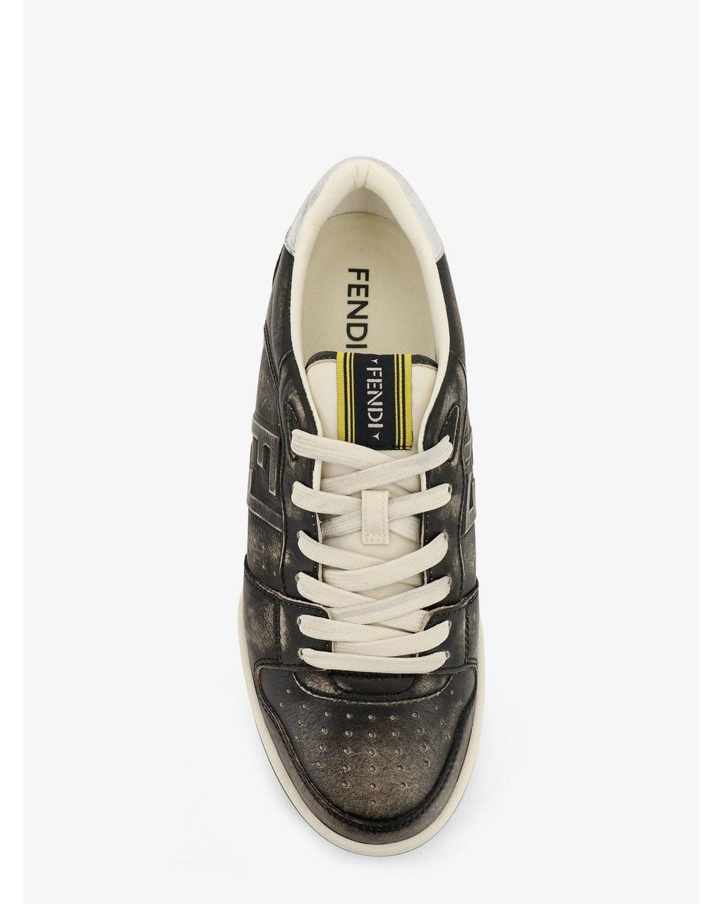 Fendi Black Match Low-Top Sneakers for men