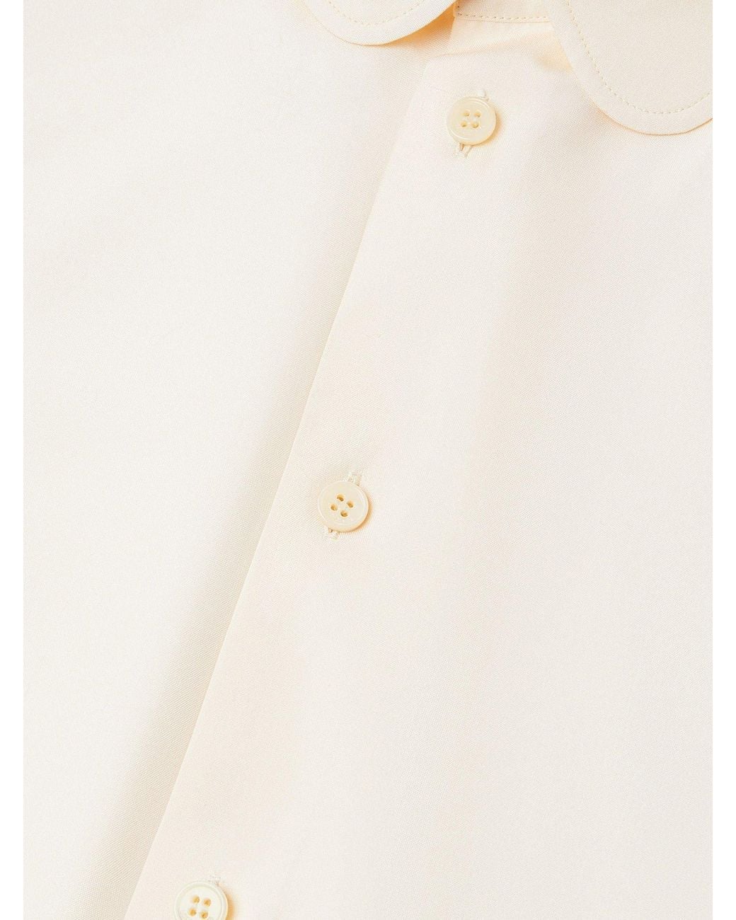 Loro Piana White Thea Silk Shirt