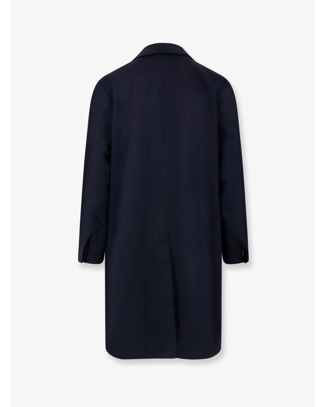Corneliani Blue Edge Virgin Wool Coat for men