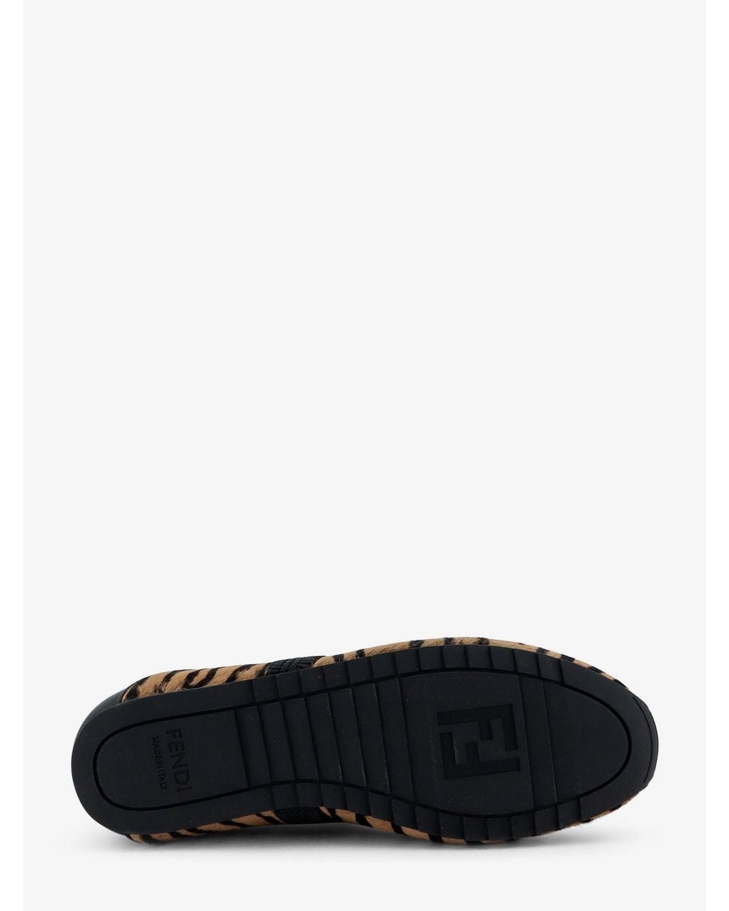 Fendi White Pony Hair Ballet Flats