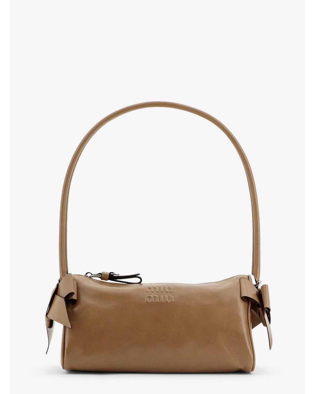 Miu Miu Brown Leather Shoulder Bag
