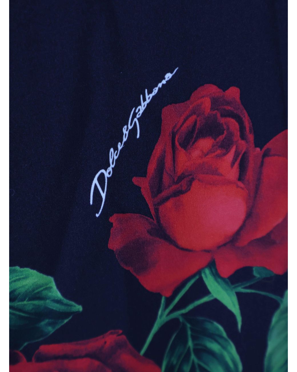 Dolce & Gabbana White Stretch Silk Dress With Iconic Rose Print