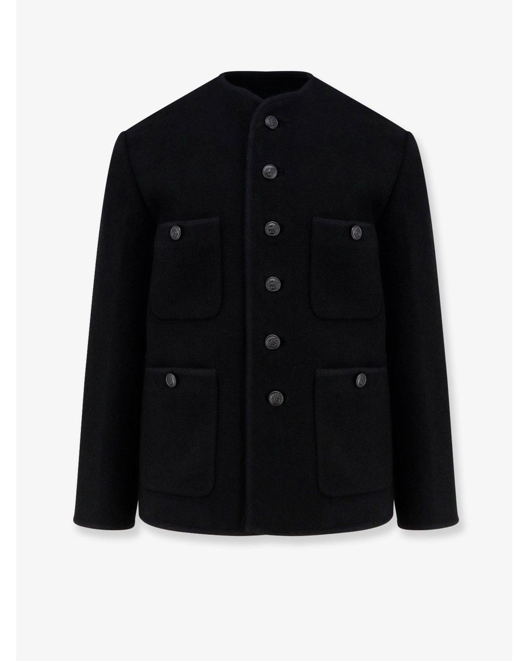 TONYWACK Black Tweed Blazer for men