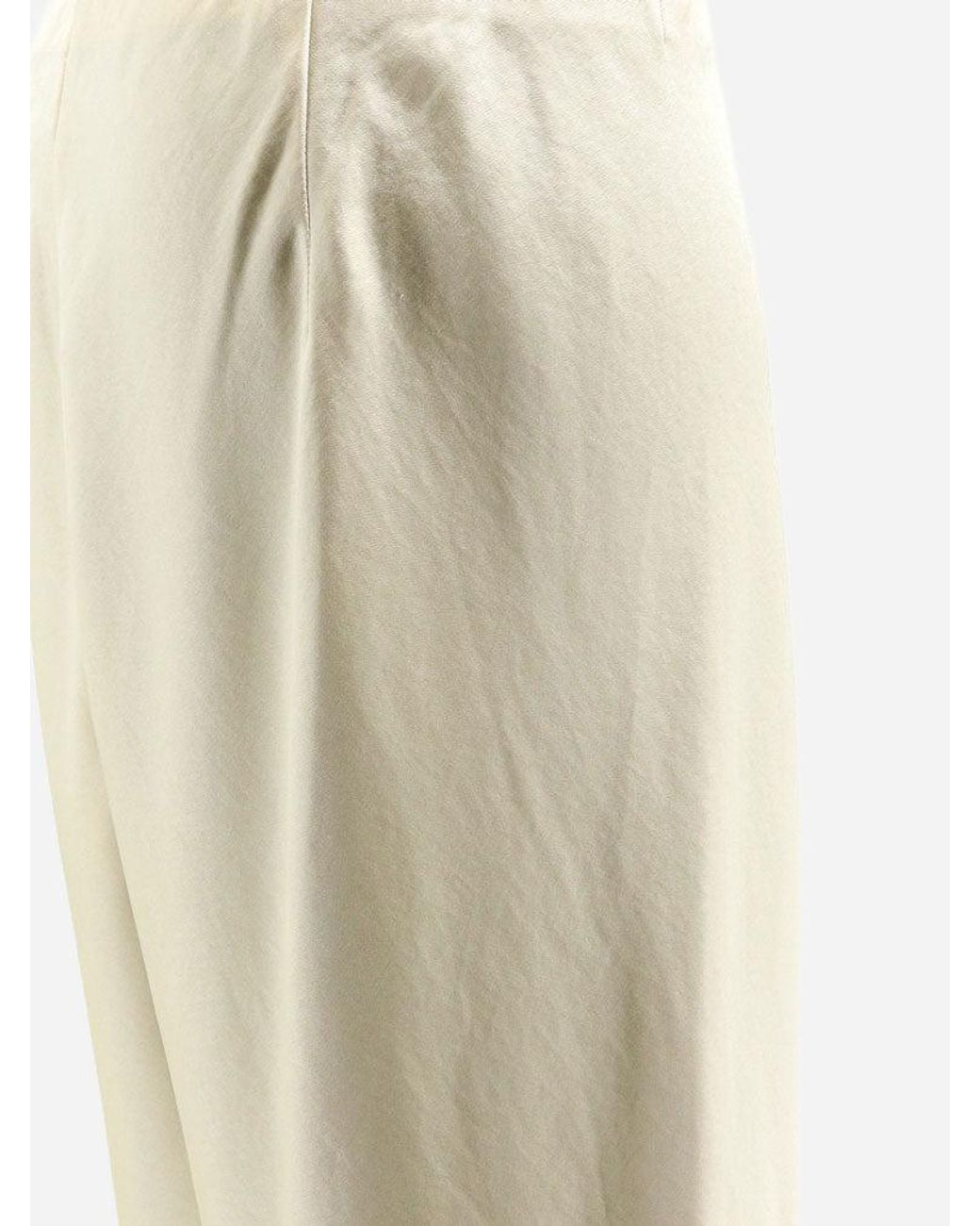 Vince Natural Trousers Wide-Leg Satin