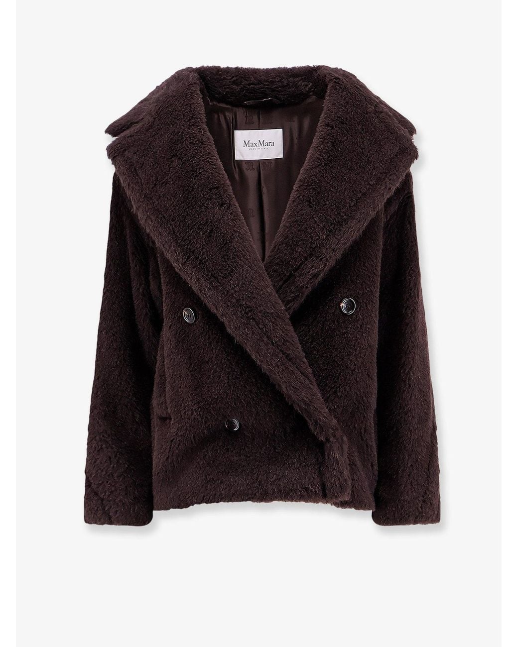 Max Mara Black Mxmalcuno Alpaca, Virgin Wool And Silk Jacket