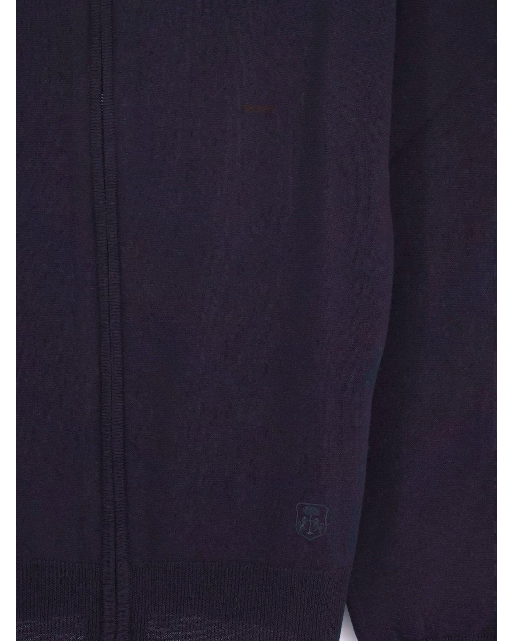 Corneliani Blue Full-Zip Wool Cardigan for men
